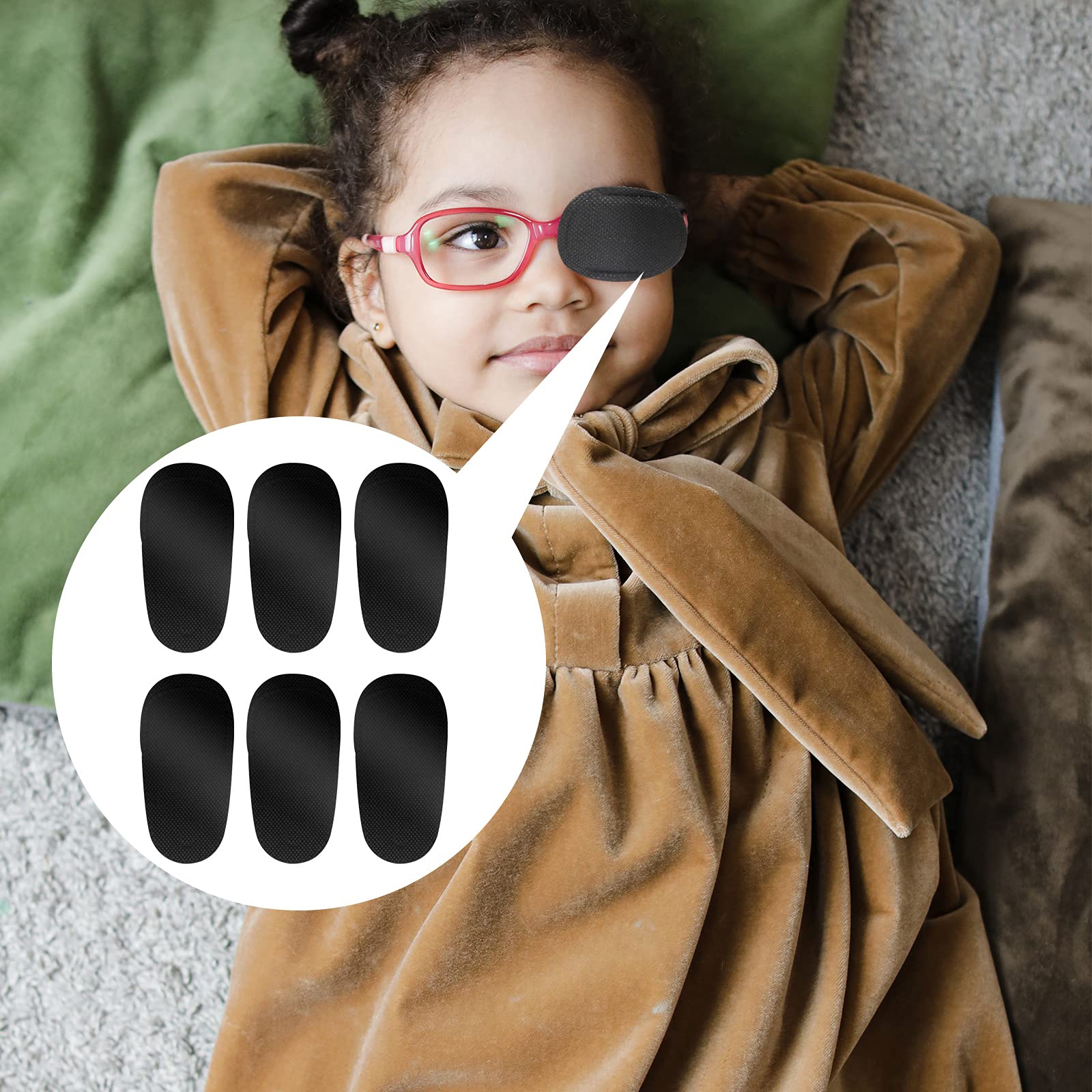 Amazon.com: LUTER 6pcs Eye Patches for Glasses, Reusable Non-Woven